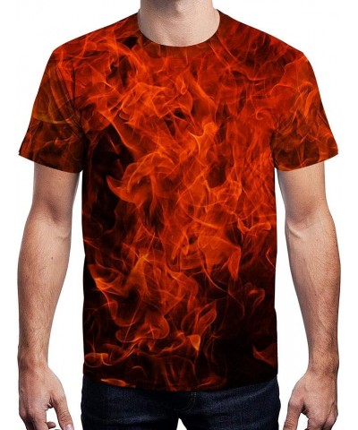 Shirts for Men Women Graphic Tees Unisex 3D Printed Short Sleeve Novelty Tops T-Shirts Dh-fire $13.49 T-Shirts