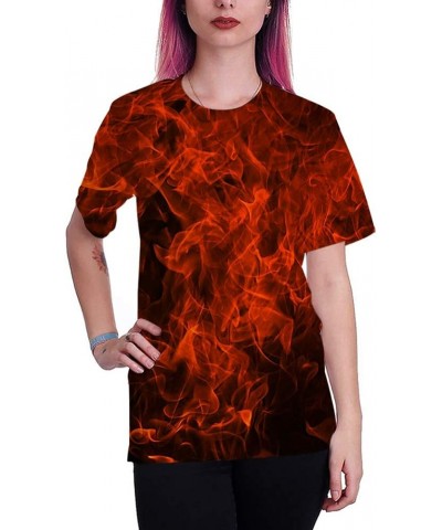 Shirts for Men Women Graphic Tees Unisex 3D Printed Short Sleeve Novelty Tops T-Shirts Dh-fire $13.49 T-Shirts