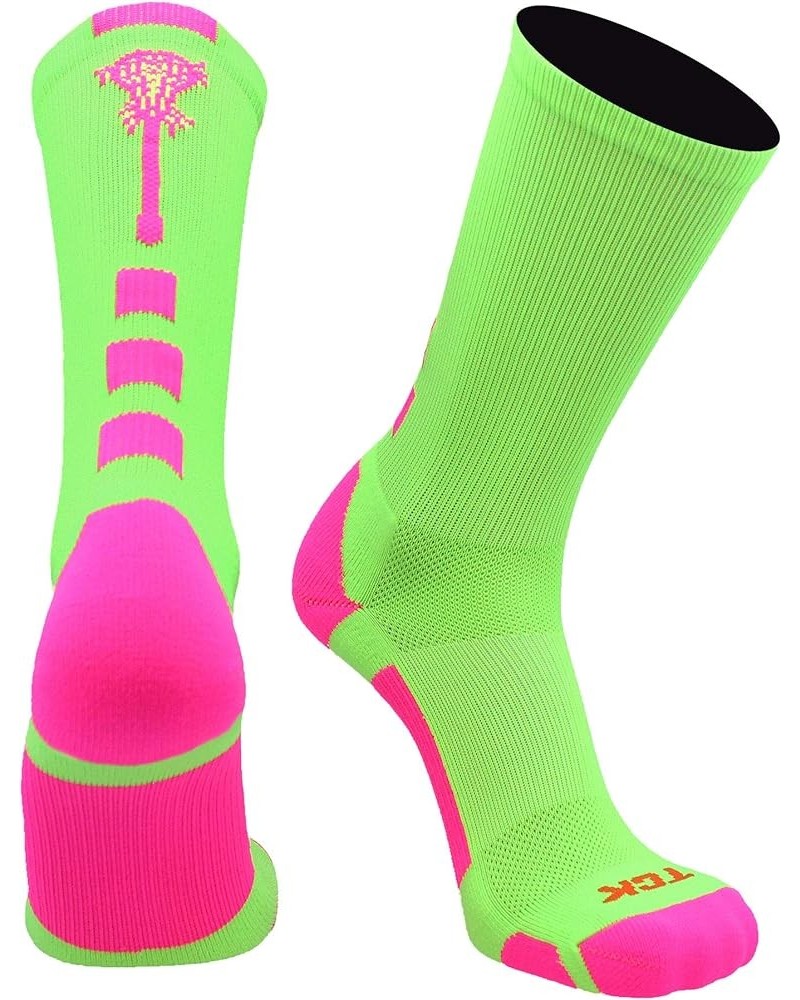 Men's Crew Neon Green/Hot Pink $10.81 Socks