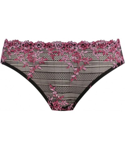 Women's Embrace Lace Bikini Black/Berry Multi $11.59 Lingerie