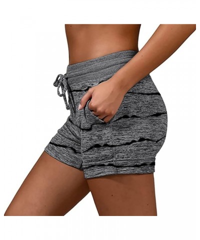 Sweat Shorts for Women with Pockets Yoga Running Gym Shorts Stretchy High Waisted Comfy Lounge Shorts C02-a $6.71 Activewear