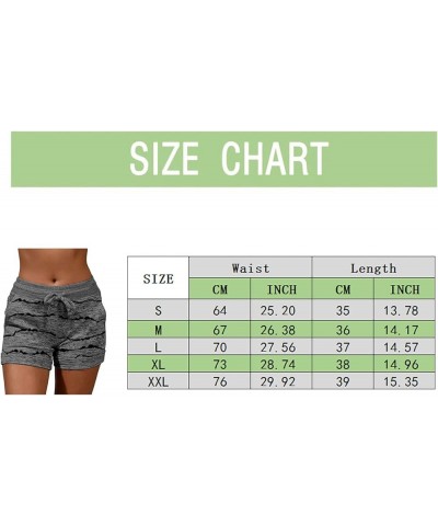 Sweat Shorts for Women with Pockets Yoga Running Gym Shorts Stretchy High Waisted Comfy Lounge Shorts C02-a $6.71 Activewear