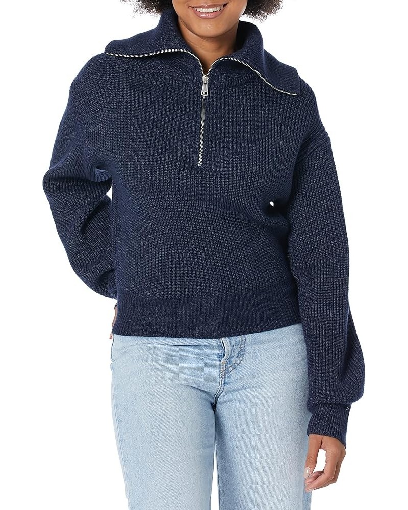 Women's Rowan Pullover Peacoat Navy $26.23 Sweaters