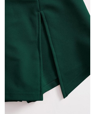 Women's Plus Size Asymmetrical Skorts High Waisted Skirts Shorts Forest Green $12.68 Skorts