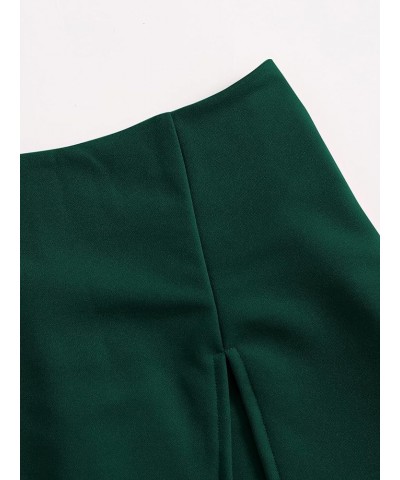 Women's Plus Size Asymmetrical Skorts High Waisted Skirts Shorts Forest Green $12.68 Skorts