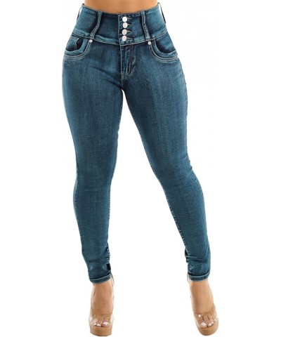 Butt Lifting Jeans for Women - High Waisted Skinny Levanta Cola Stretch Jeans 10884x_h294mdsndwsh Blue $31.20 Jeans