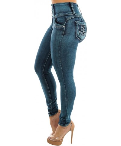 Butt Lifting Jeans for Women - High Waisted Skinny Levanta Cola Stretch Jeans 10884x_h294mdsndwsh Blue $31.20 Jeans