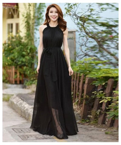 Women's Chiffon Floral Holiday Beach Bridesmaid Maxi Dress Sundress Tropical Fruits $21.60 Dresses