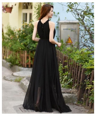 Women's Chiffon Floral Holiday Beach Bridesmaid Maxi Dress Sundress Tropical Fruits $21.60 Dresses