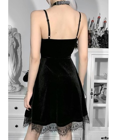 Gothic Lolita Mini Dresses Ruffled Off Shoulder A-Line Vintage Punk Dress Black a $16.49 Dresses