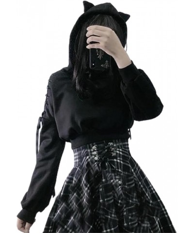 Cute Hoodies for Girls 10-12 Years Old Cute Sweatshirt Sleeve Fashion Tops Hooded Cotton Women Cat Fashion Z201-black $11.21 ...