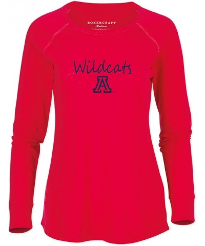 Women's NCAA Team Logo Solid Preppy Patch Tee Arizona Wildcats Small Red $14.04 Tops