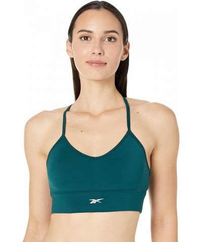 Women's Tri-Back Sports Bra, Light Support Forest Green/Small White Logo $17.22 Lingerie