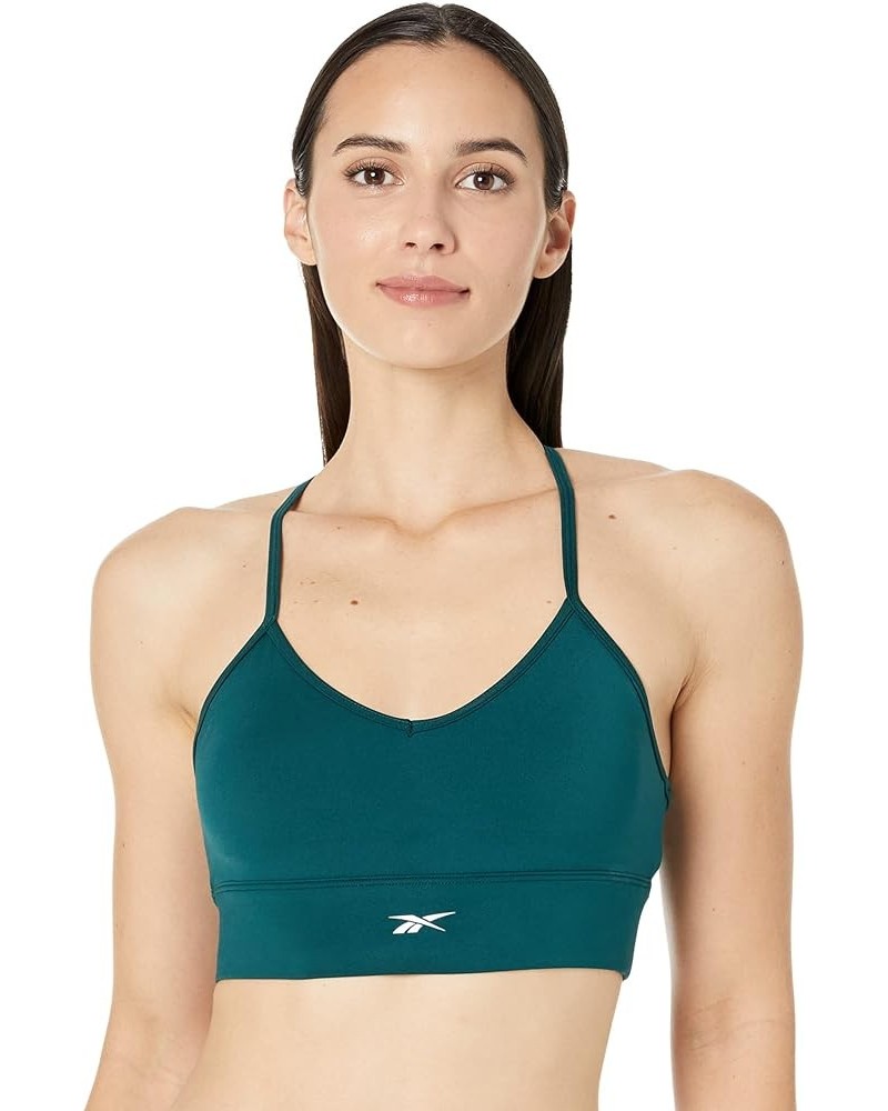 Women's Tri-Back Sports Bra, Light Support Forest Green/Small White Logo $17.22 Lingerie