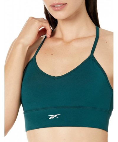 Women's Tri-Back Sports Bra, Light Support Forest Green/Small White Logo $17.22 Lingerie