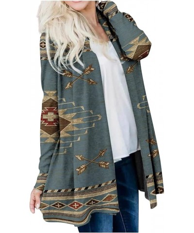 Cardigan For Women Christmas Casual Loose Plus Size Tops Jackets Fashion Print Open Front Long Sleeve Shirts Coats H Gray $8....