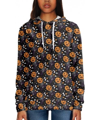 Hoody Drawstring Sweatshirts and Hoodies for Women Teenagers Size XS-6XL Halloween Pumpkin $13.94 Hoodies & Sweatshirts