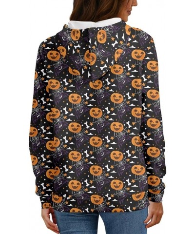 Hoody Drawstring Sweatshirts and Hoodies for Women Teenagers Size XS-6XL Halloween Pumpkin $13.94 Hoodies & Sweatshirts