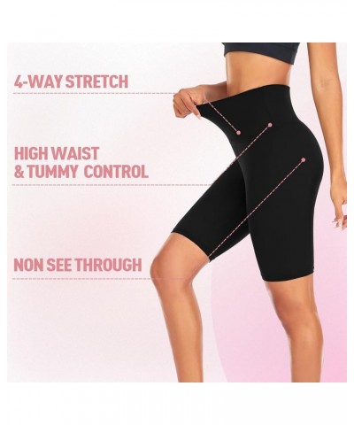 High Waisted Biker Shorts for Women-8" Tummy Control Fitness Athletic Workout Running Yoga Gym Shorts 02 Light Beige $7.79 Ac...