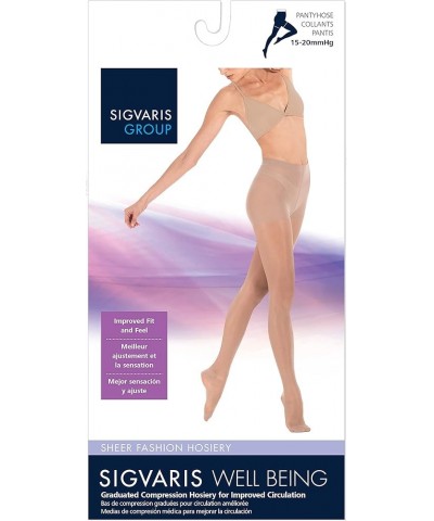 Women's Sheer Fashion Pantyhose - 15-20mmHg Weight Compression - Sheer Spandex Non-Slip Hosiery for Comfortable Everyday Wear...