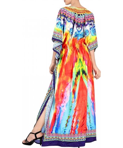 Women's African Beach Maxi Slit Dresses Caftan Loungewear Dashiki Print Casual Long Cover up Caftans for Women Plus One Size ...