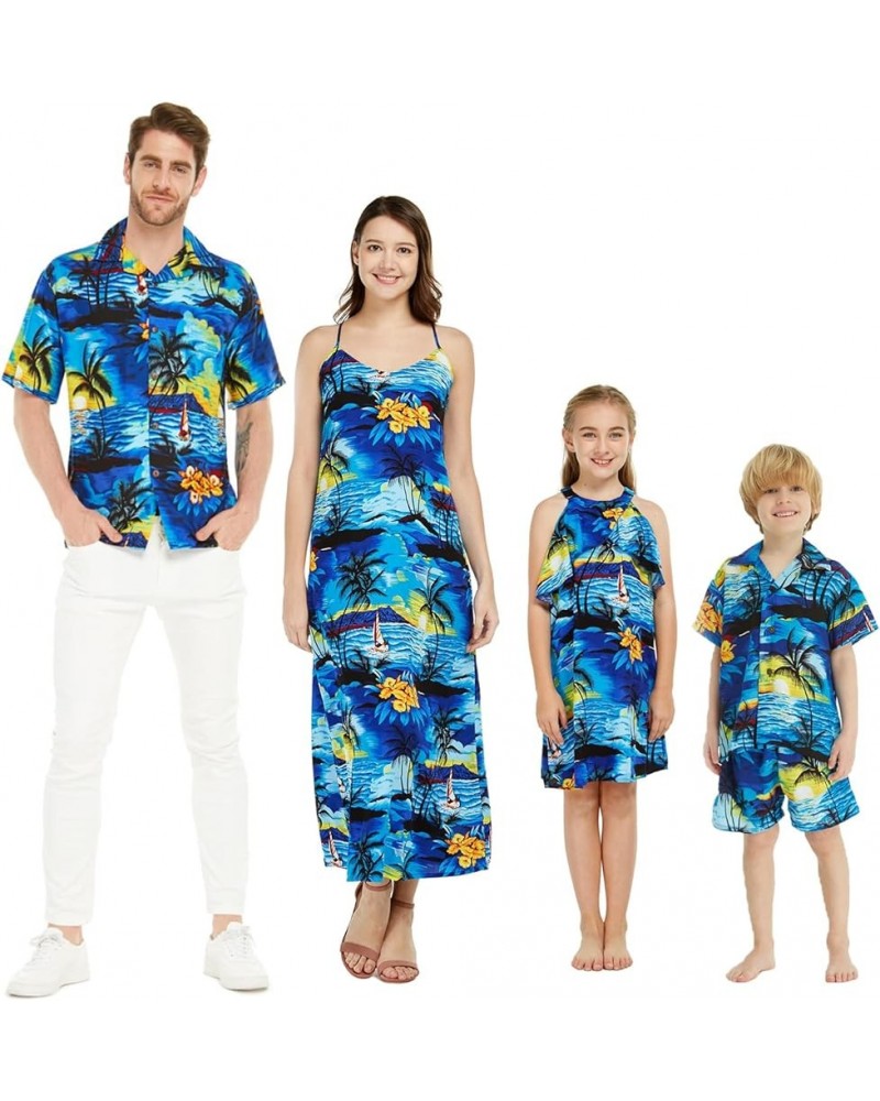 Matchable Family Hawaiian Luau Men Women Girl Boy Clothes in Sunset Blue Big Girl Girl Fairy $7.15 Jewelry