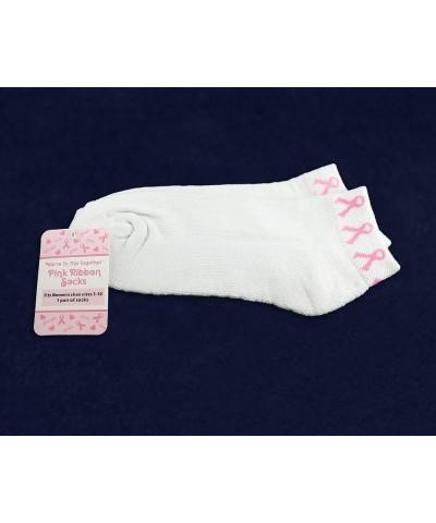 Pink Ribbon Ankle Socks for Breast Cancer Awareness Fundraising Walks, Events, Cheerleading/Sports Teams and more! 5 $11.75 A...