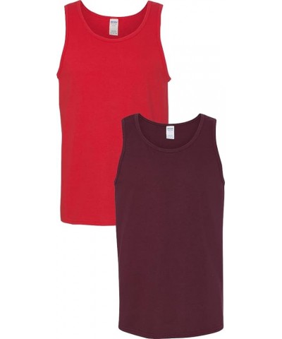 5200 - Heavy Cotton Tank Top Red/Maroon $8.93 Shirts