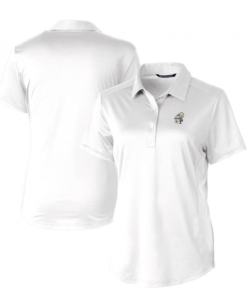 Women's NFL Prospect Textured Stretch Polo New Orleans Saints, White $27.67 T-Shirts