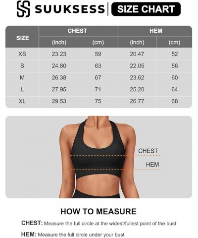 Women Seamless Halter Sports Bra Open Back Padded Workout Crop Tank Tops Army Green $14.99 Lingerie