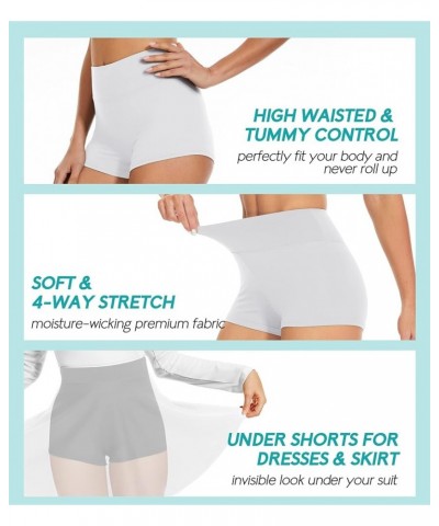 Workout Yoga Shorts for Women, 3" High Waisted Soft Spandex Biker Shorts Women Dance Volleyball Booty 3 Inch White $8.66 Acti...