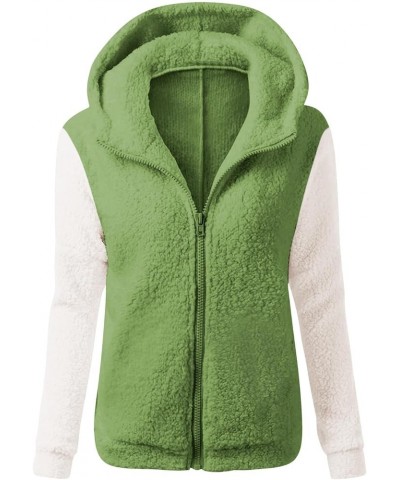 Winter Coats for Women 2023 Fleece Lined Jacket Womens Plus Size Long Sleeve Zip Up Sherpa Hoodie Clothes Outwear 02-light Gr...