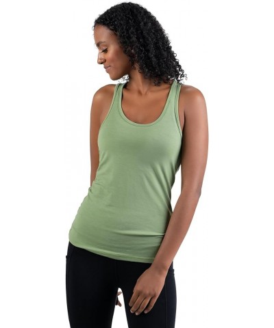Woolly Clothing Women's Merino Wool Tank Top - Ultralight - Wicking Breathable Anti-Odor Sage $32.39 Others