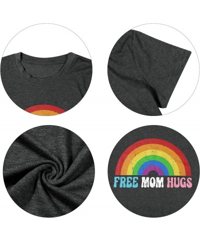 Gay Pride Shirt Women Rainbow LGBTQ Tie Dye Tees Funny Sounds Gay Im in Shirts Summer Bisexual Short Sleeve Tops Dark Grey $1...