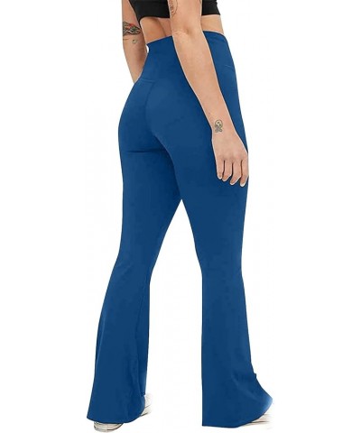 High Waisted Adjustable Sweatpants for Women Wide Leg Casual Joggers Fitness Solid Pants Pockets Workout Trouser A05-blue $4....