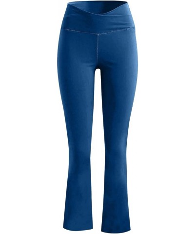 High Waisted Adjustable Sweatpants for Women Wide Leg Casual Joggers Fitness Solid Pants Pockets Workout Trouser A05-blue $4....