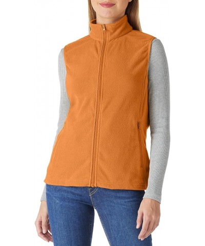 Women’s Fleece Vest, Zip Up Lightweight Soft Running Vest Outerwear Sleeveless with Pockets Brown $16.17 Vests