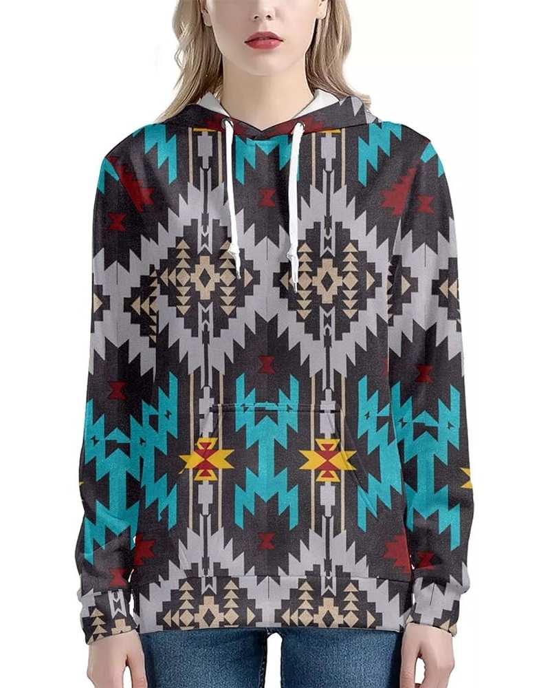 Womens Sweatshirt Drawstring Pullover Hoodie Casual Tops XS-6XL Aztec Geometric $19.23 Hoodies & Sweatshirts