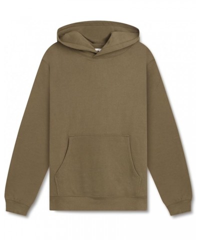 Cozy Fleece Women’s Essential Pullover Hoodie – Casual Sweatshirts for Women Olive Green $17.48 Hoodies & Sweatshirts