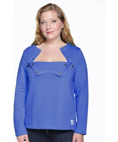 Long-Sleeve Chemo Shirt for Women, with Easy Chest Port Access Makes a Perfect Chemo-Patient Gift Blue Bell $32.48 Others