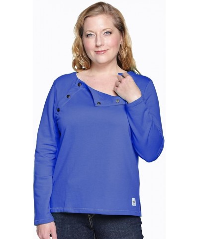 Long-Sleeve Chemo Shirt for Women, with Easy Chest Port Access Makes a Perfect Chemo-Patient Gift Blue Bell $32.48 Others