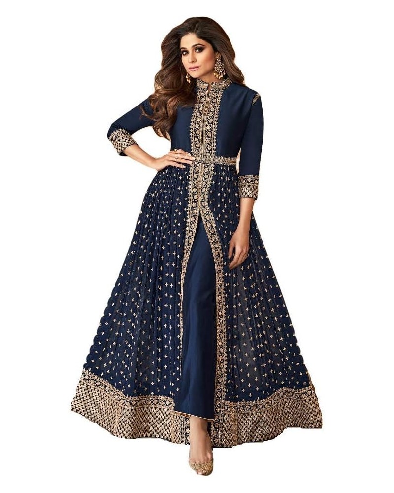 Alamara Fashion Ready To Wear Indian Pakistani Party Wear Wedding Wear Abhay Style Anarkali Suit For Women Blue,navy $43.98 S...