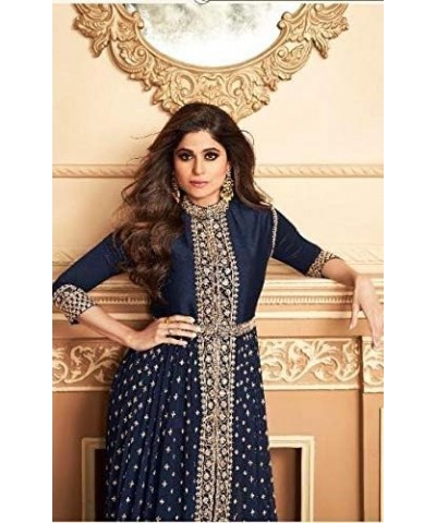 Alamara Fashion Ready To Wear Indian Pakistani Party Wear Wedding Wear Abhay Style Anarkali Suit For Women Blue,navy $43.98 S...