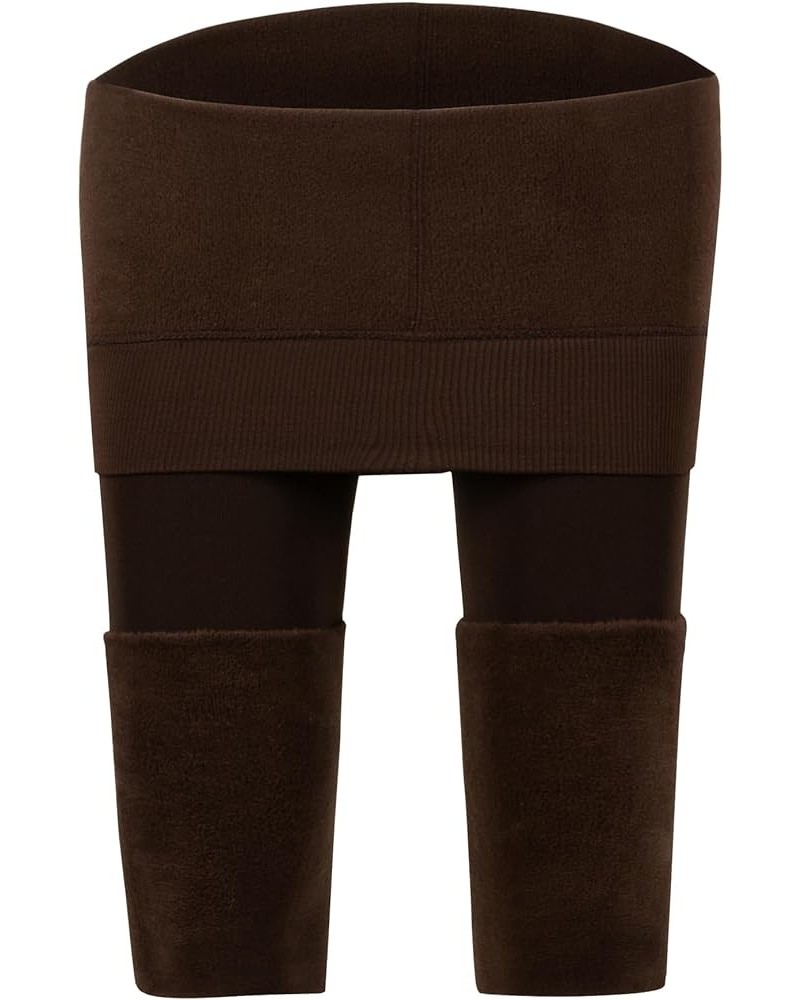 Women's Soft Fleece Lined Thermal Tights Tummy Control Comfort Warm Leggings Coffee $9.71 Leggings